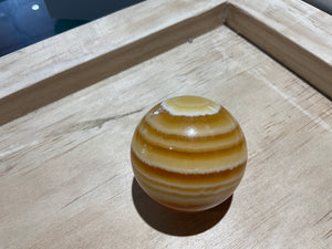 Orange calcite Sphere