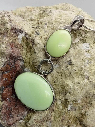 Lemon/Yellow Chrysoprase Pendant