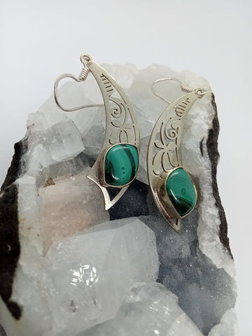 Malachite Earrings