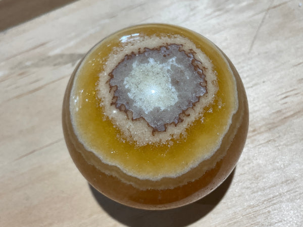 Orange calcite Sphere