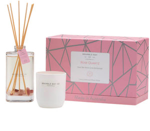 Rose Quartz Candle and Diffuser gift set