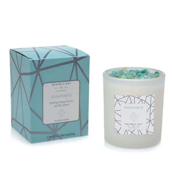 Amazonite Bramble Bay Candle