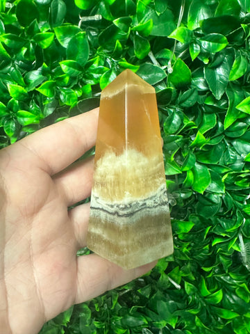 Honey calcite tower-2