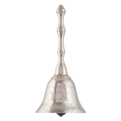 Altar Bell - Triple Moon Silver Finish