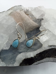 Larimar Tear Drop Earrings