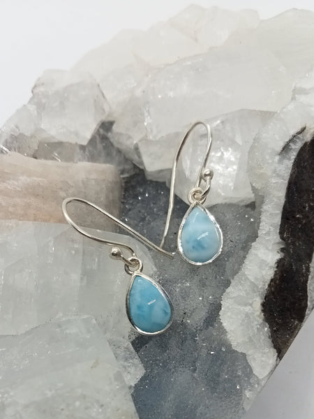 Larimar Tear Drop Earrings