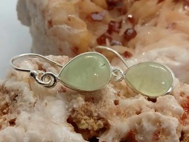 Prehnite Earrings #101