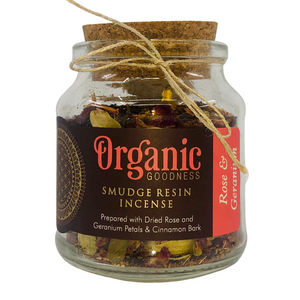 Organic Goodness Smudge Resin - Rose & Geranium