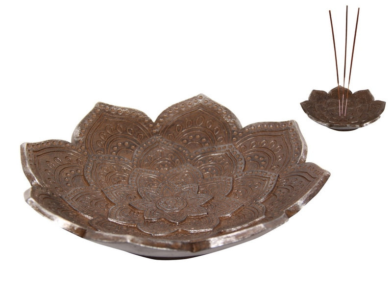 Lotus incense stick burner