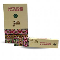 Native Soul White Sage & Lavender Premium Incense Sticks