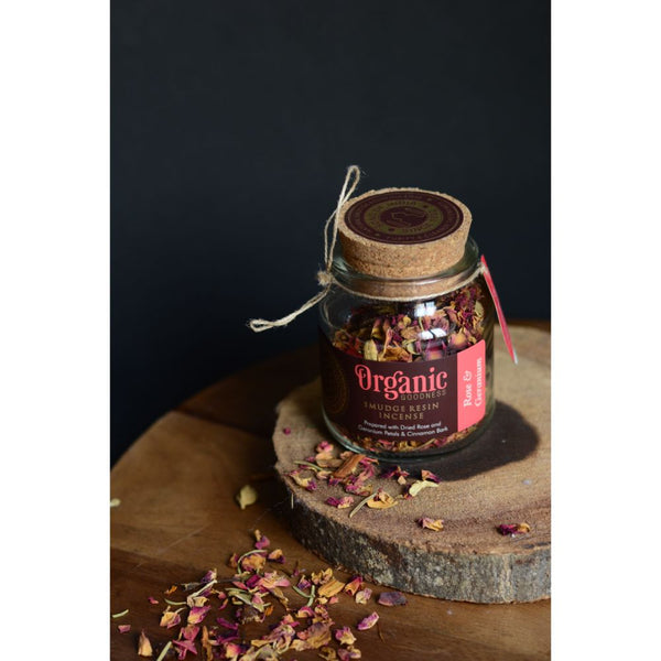 Organic Goodness Smudge Resin - Rose & Geranium