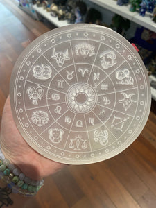 Selenite Zodiac Charging Plate