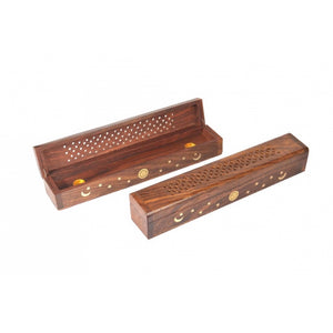 Incense Burner Square - Star/Moon