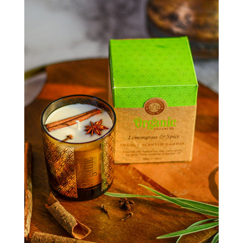 Organic Goodness -  Lemongrass & Spice Smudge Candle