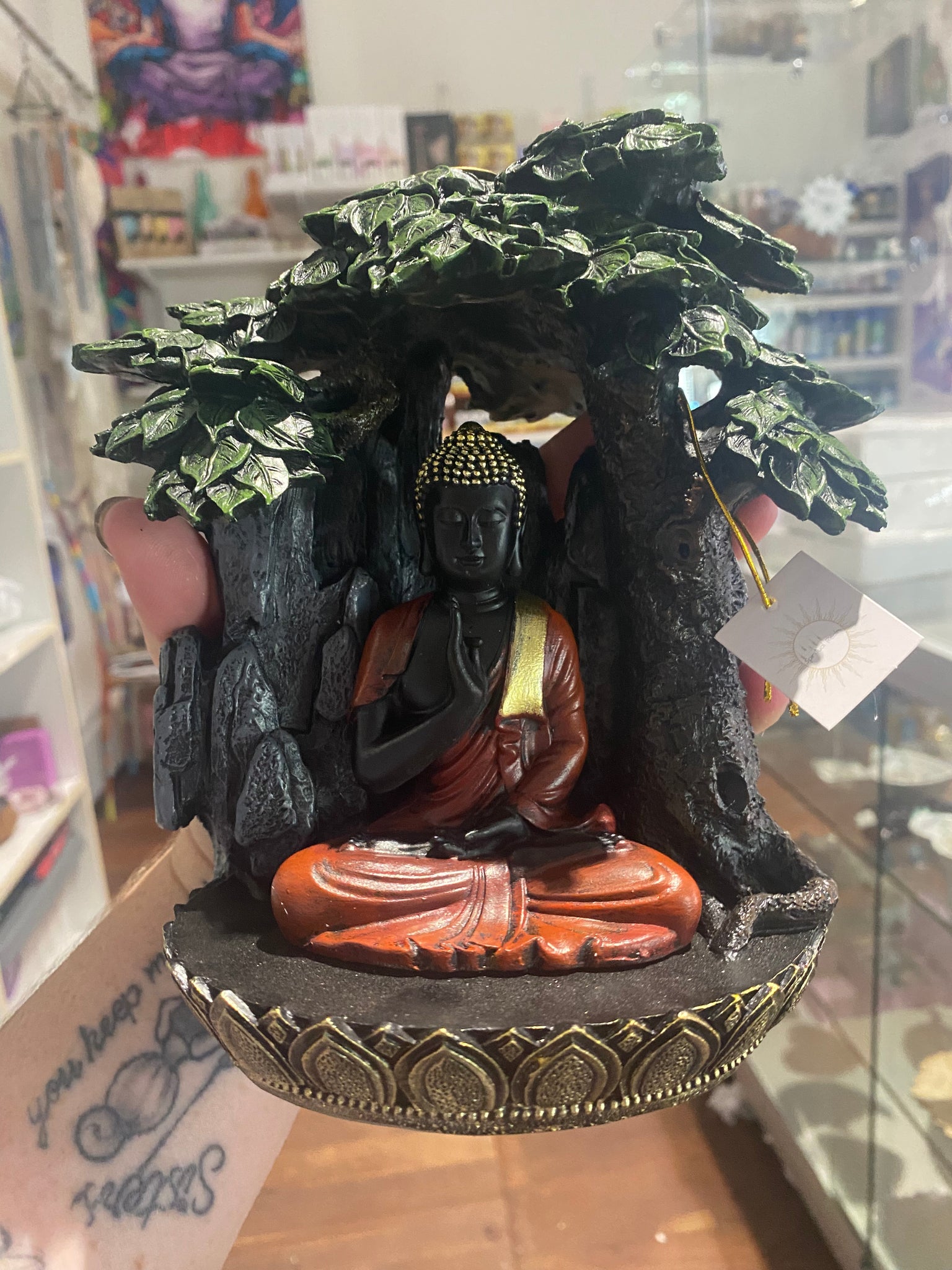 Buddha with trees Backflow burner