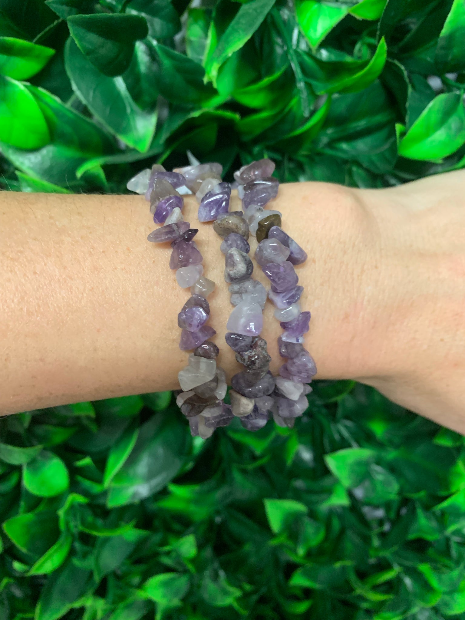 Amethyst Chip Bracelet