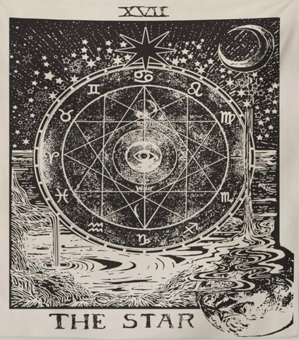 The star tarot tapestry