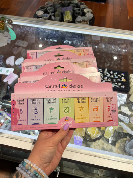 Sacred Chakra Incense Cones Gift Pack