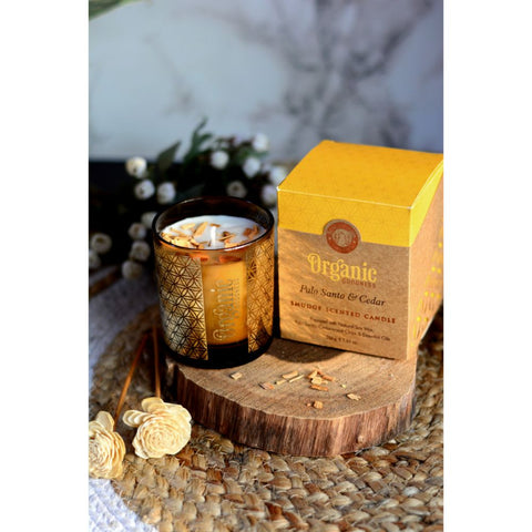 Organic Goodness - Palo Santo & Cedar Smudge Candle