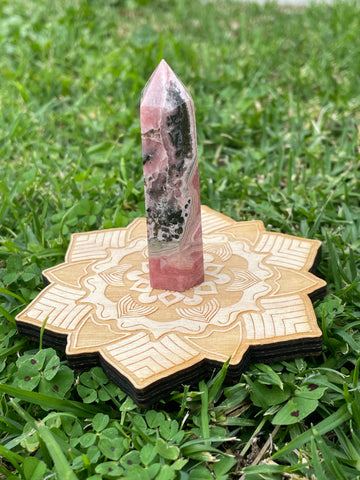 Rhodochrosite tower