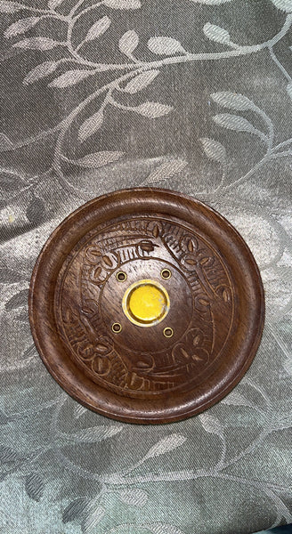 Round incense holders